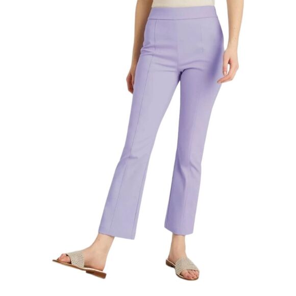 Hill House Lavender Claire Kick Crop Pants M | Modern Work-to-Weekend NWT - Picture 2 of 12